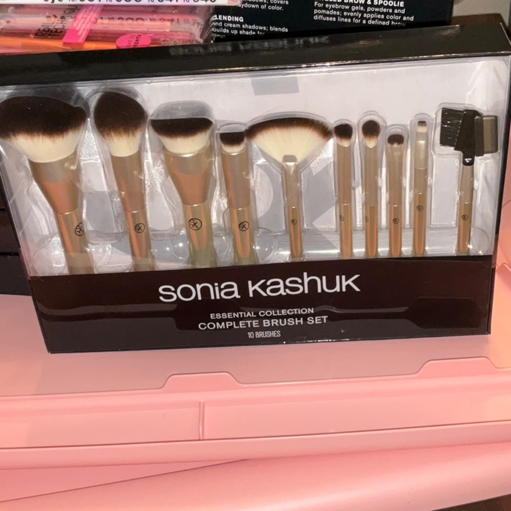 Sonia Kashuk Essential Collection Complete Makeup Brush Set - 10pc (Rose Gold)